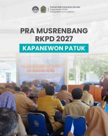 Pra Musrenbang RKPD Tahun 2027 Kapanewon Patuk